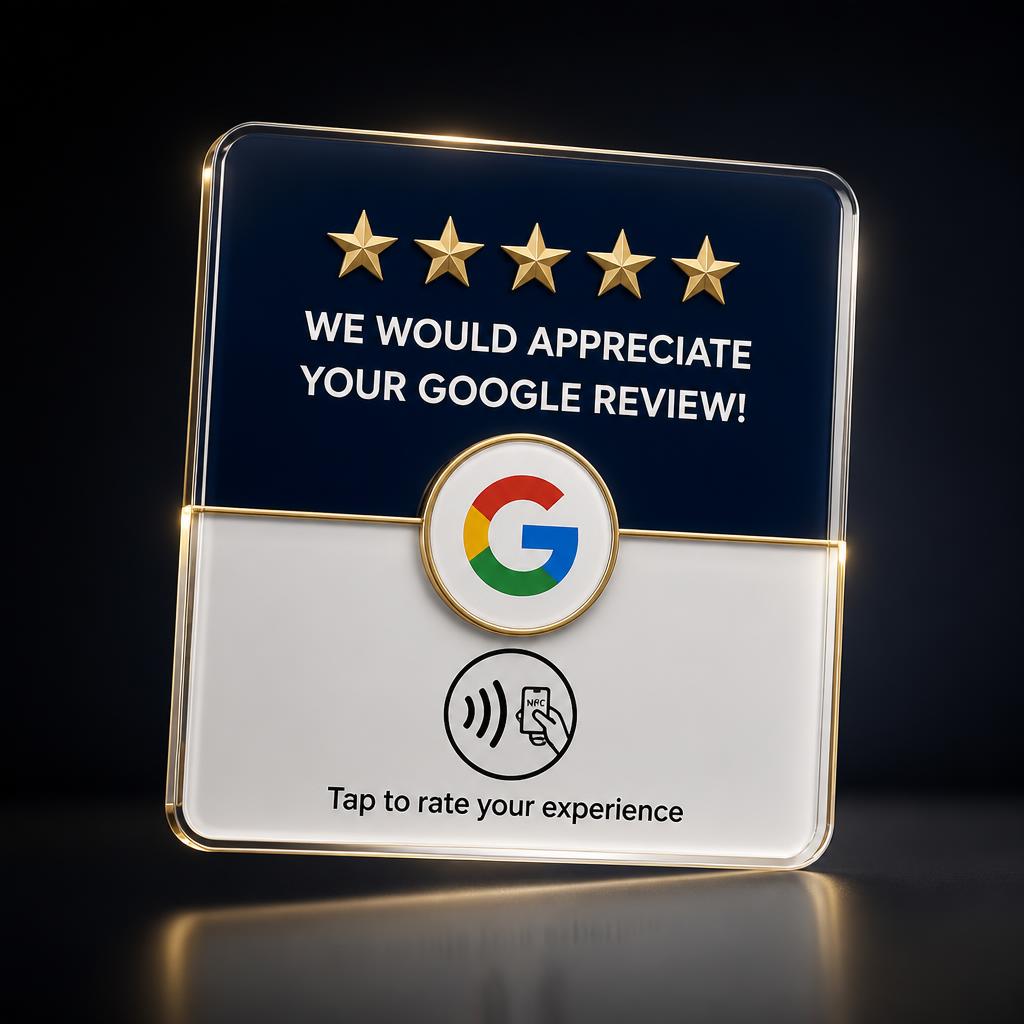 NFC Google review card